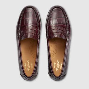 Bass Weejuns Whitney Loafer in Wine Croco
